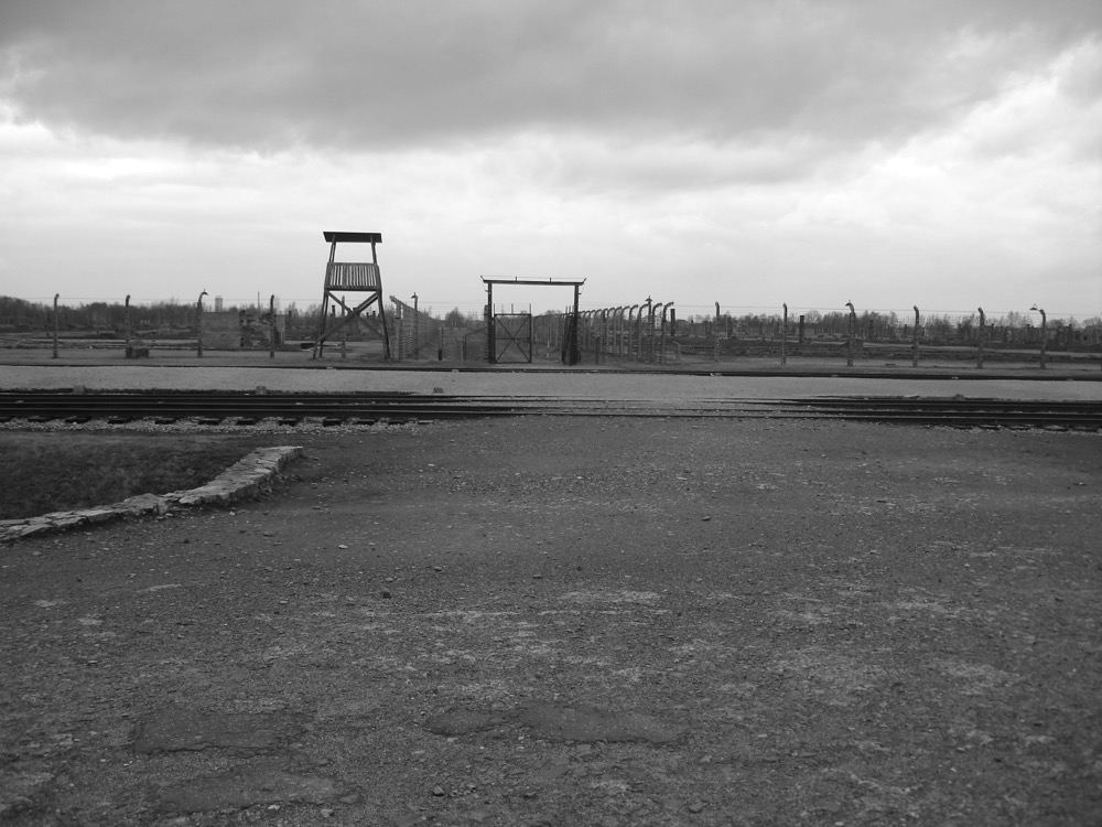 KL Auschwitz II-Birkenau: The selection area. It was at this point that Nazi SS doctors would make an assessment about the status of new arrivals. 