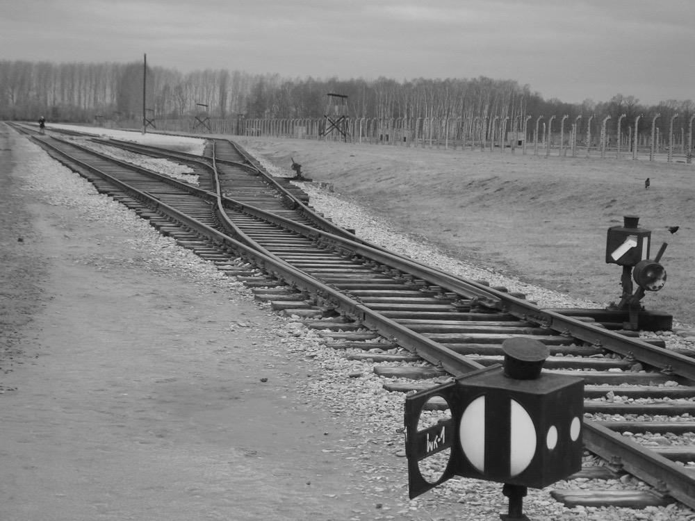 KL Auschwitz II-Birkenau: The railway spur near the Judenrampe.